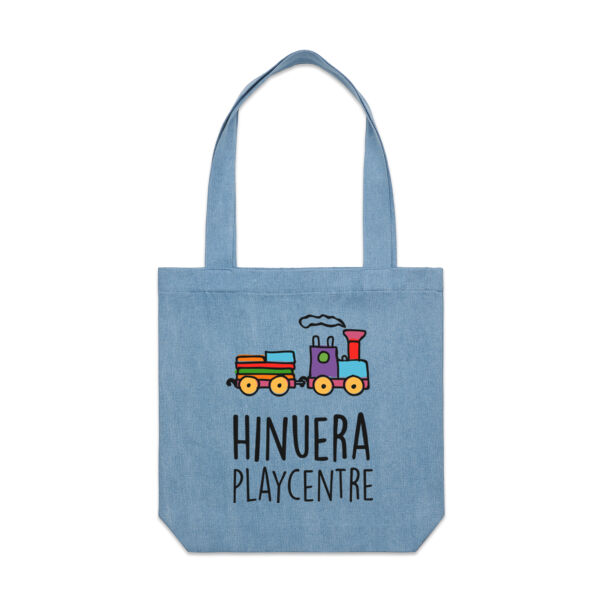 Hinuera Logo - Denim Carrie Tote Thumbnail